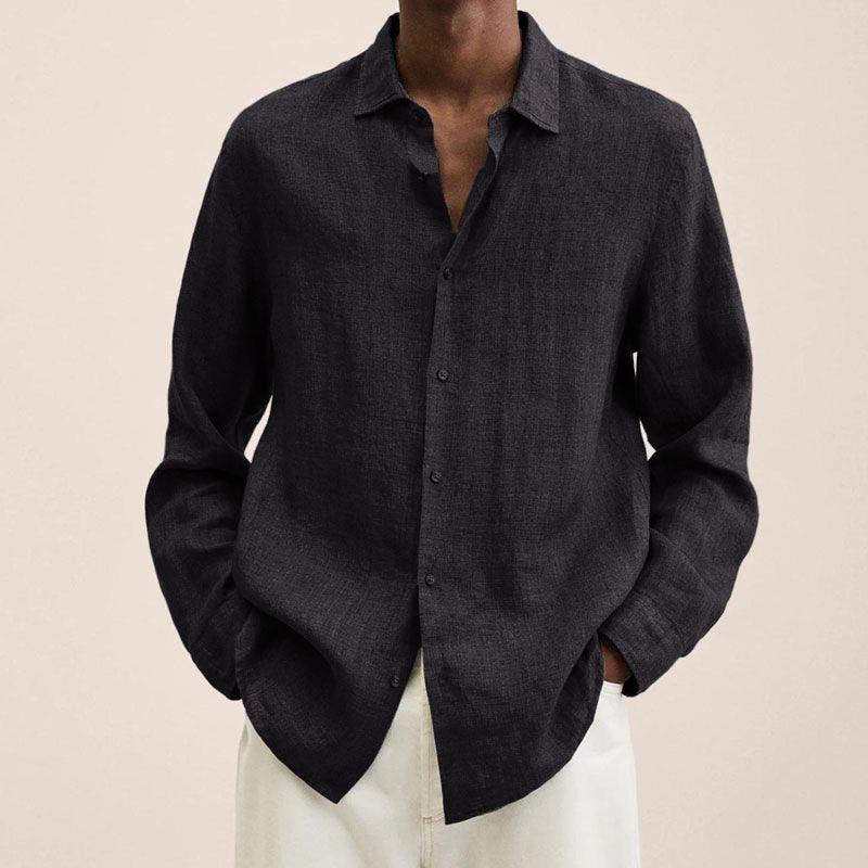 Giovanni Men's Shirt – Breathable Linen, Long Sleeves & Classic Elegant Style