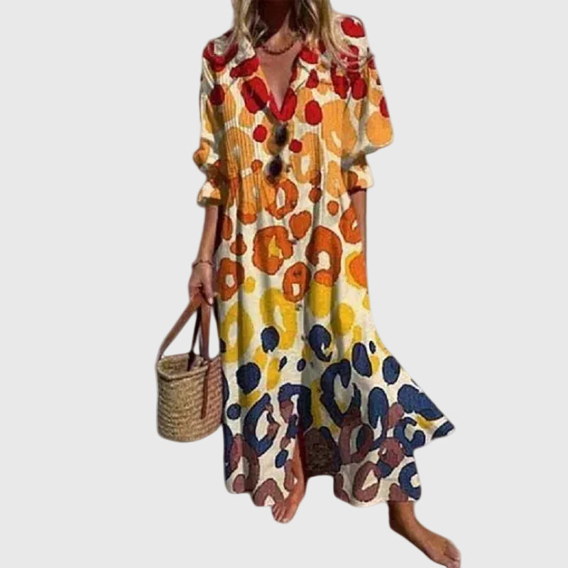 Lara Women's Maxi Boho Dress – Long Flowing Dress, Lightweight, Elegant Casual Summer