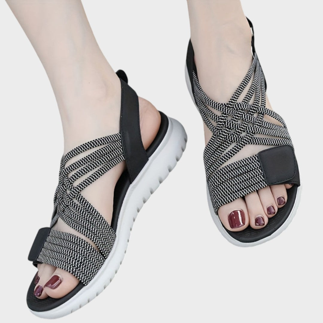 Elena Sandales Femme Confort – Légères Flexibles, Semelle Souple Casual Quotidien