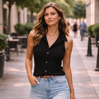Top Femme Jona Sans Manches – Coupe Élégante, Tissu Respirant & Style Polyvalent