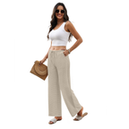 Celeste Pantalon Palazzo Femme – Modèle Jambe Large avec Cordon de Serrage et Poches Profondes