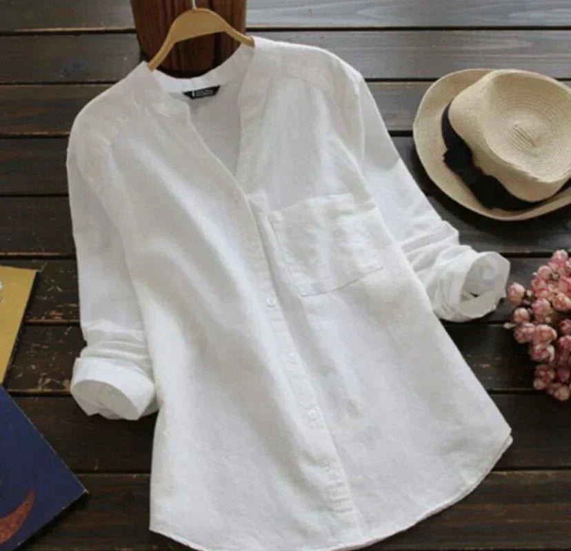 Amy Women's Elegant Blouse – Soft Breathable Shirt, Comfortable Casual Fit