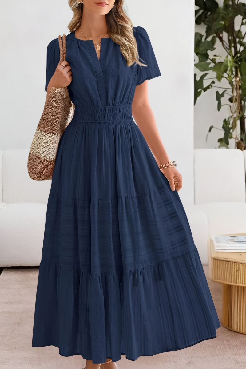Garnet Women's Summer Dress – Boho Style, Flowing Cut & Lightweight Breathable Fabric