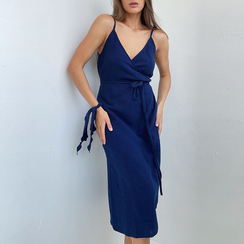 Luminelle Vestito Estivo Donna – Midi con Spacco, Tessuto Traspirante & Stile Elegante