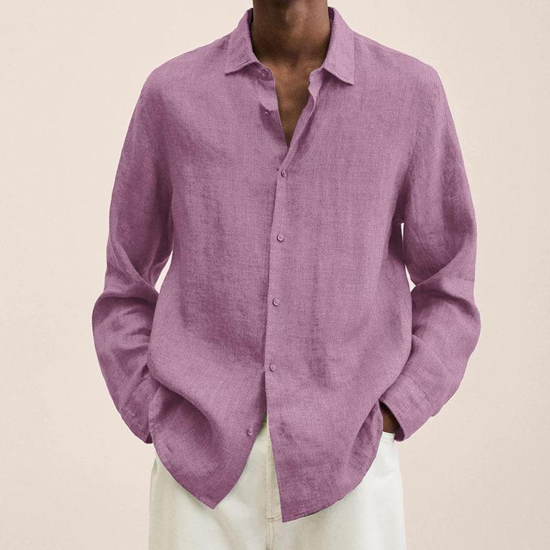 Giovanni Men's Shirt – Breathable Linen, Long Sleeves & Classic Elegant Style