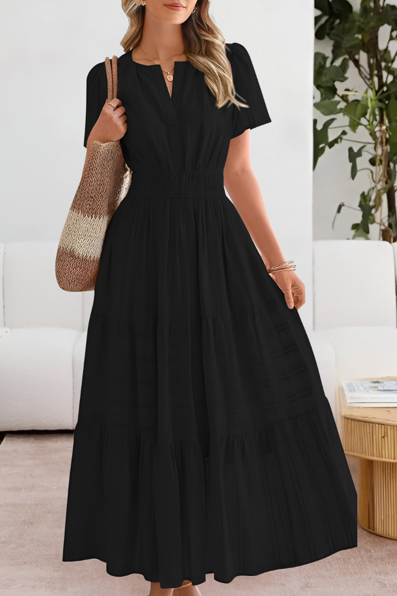 Garnet Women's Summer Dress – Boho Style, Flowing Cut & Lightweight Breathable Fabric