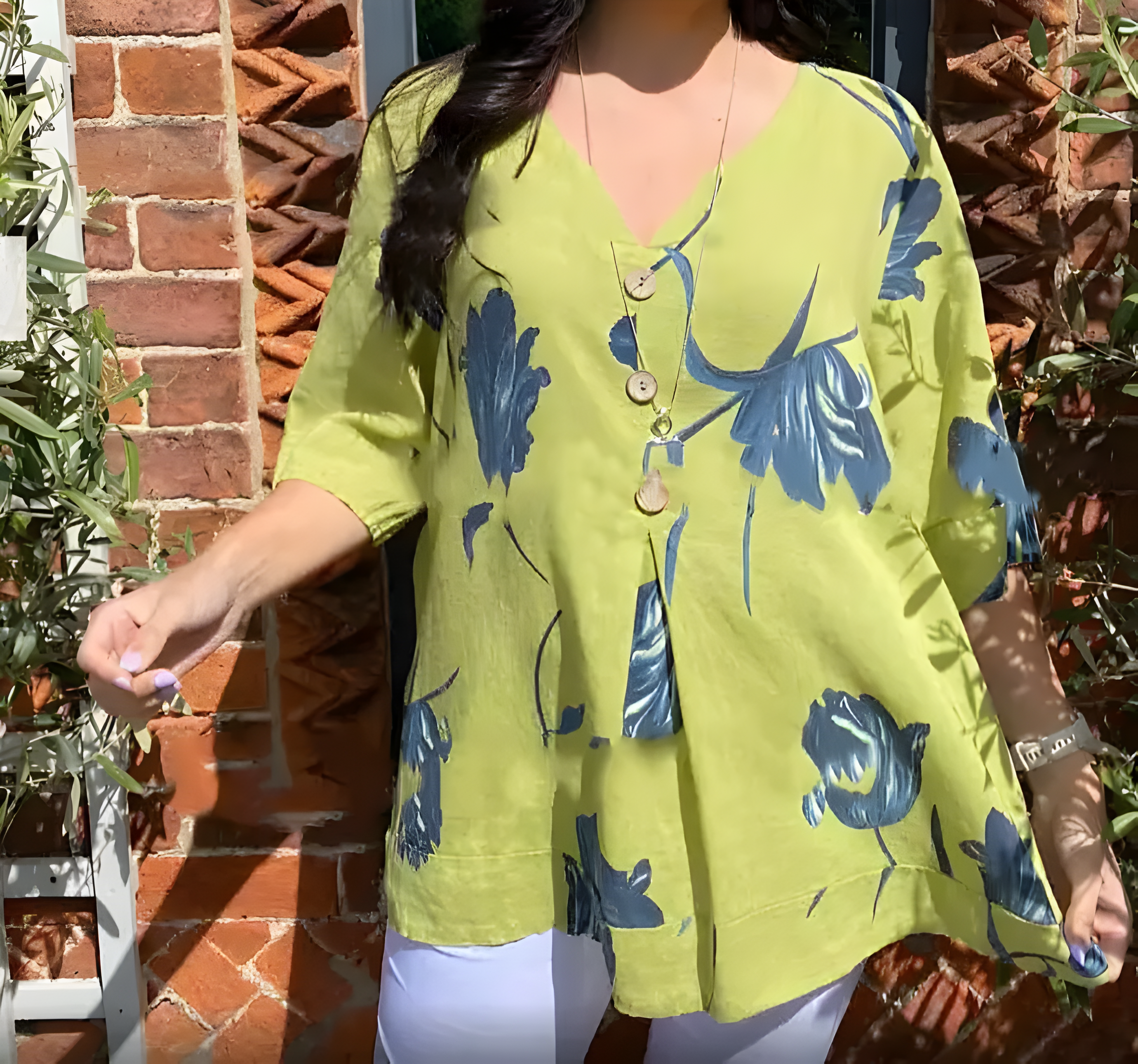 Isaliel Blusa Donna – Scollo V, Tessuto Traspirante & Vestibilità Fluida Elegante