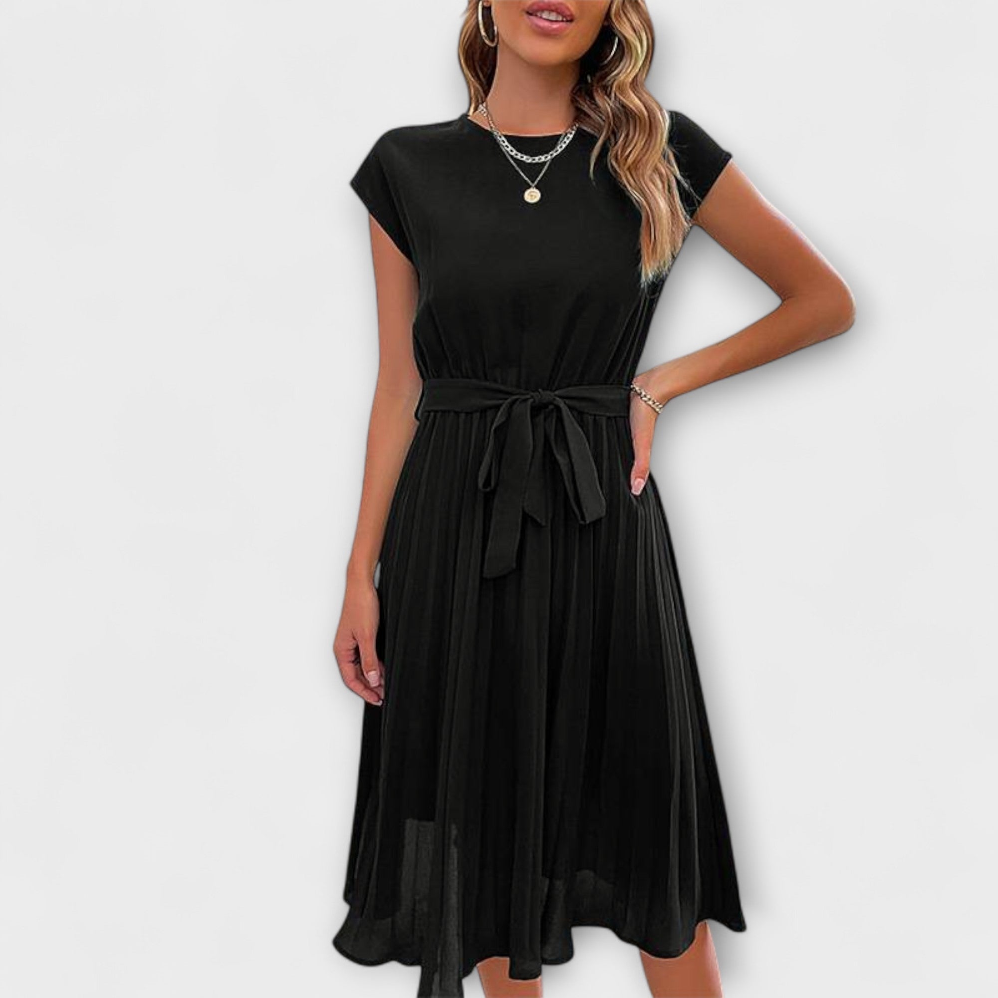 Digna Vestido Mujer Maxi Verano – Vestido Fluido Ligero Elegante Casual Chic