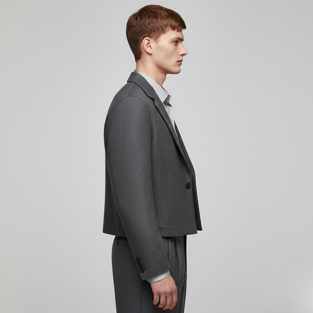 Short blazer jacket with modern cut
