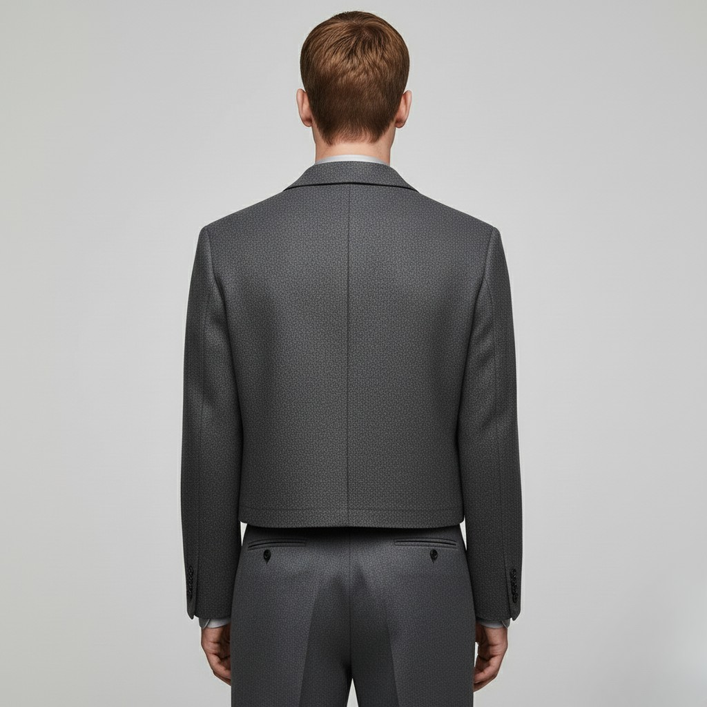 Short blazer jacket with modern cut
