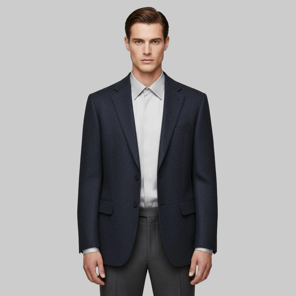 Veste sur mesure à deux boutons