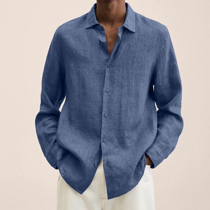 Giovanni Men's Shirt – Breathable Linen, Long Sleeves & Classic Elegant Style