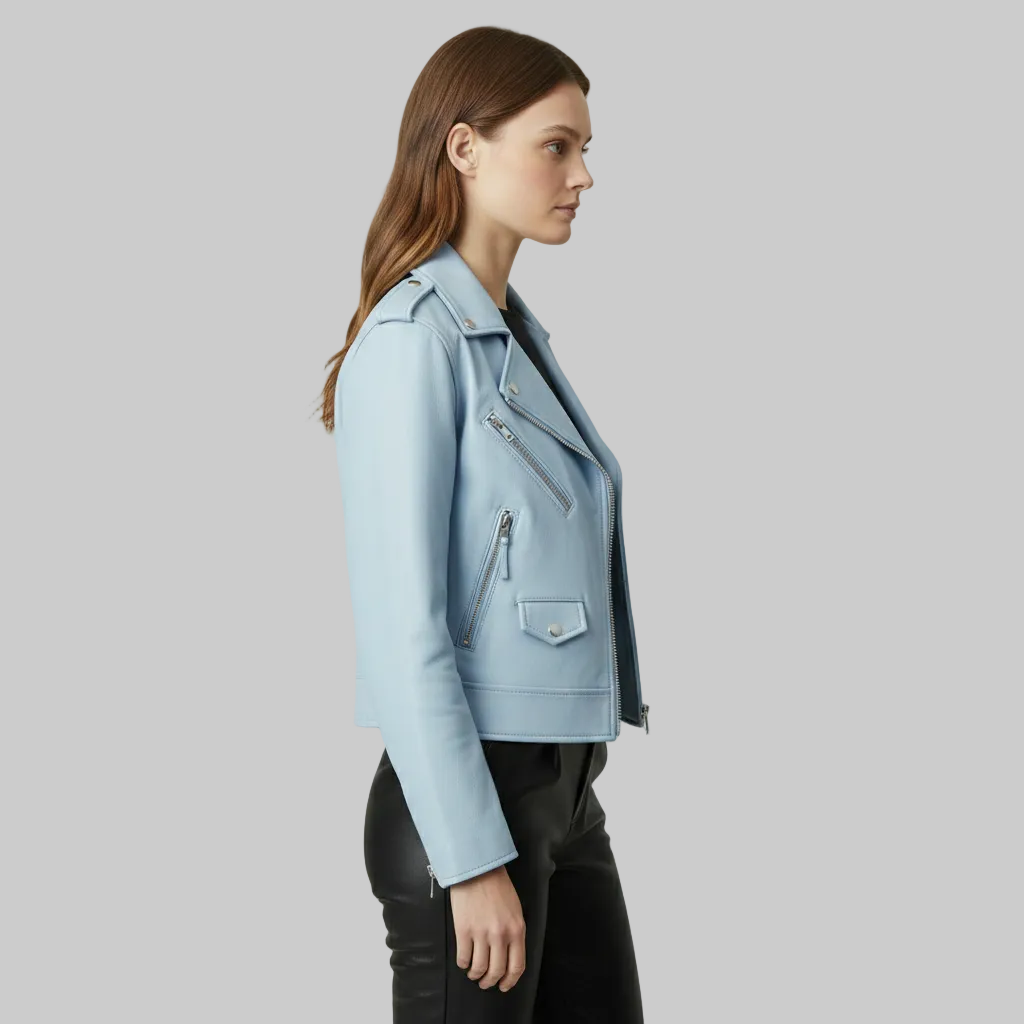 Chaqueta de piel para moto
