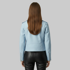 Chaqueta de piel para moto