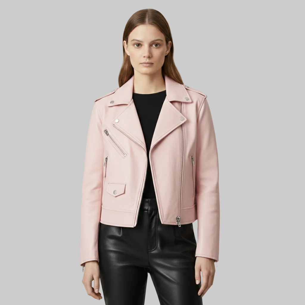 Chaqueta de piel para moto