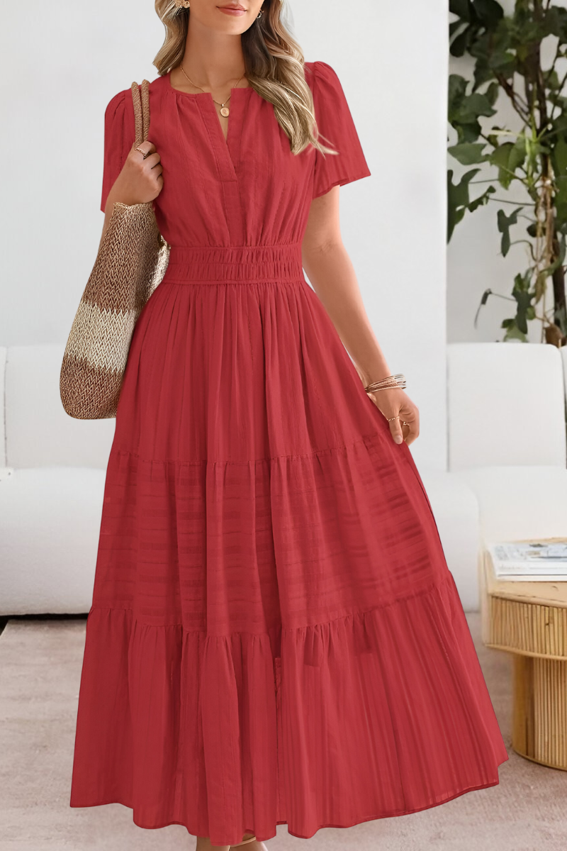 Garnet Women's Summer Dress – Boho Style, Flowing Cut & Lightweight Breathable Fabric