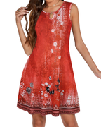Vestido de verano para mujer Lily: floral bohemio con detalle de anilla y bolsillos laterales