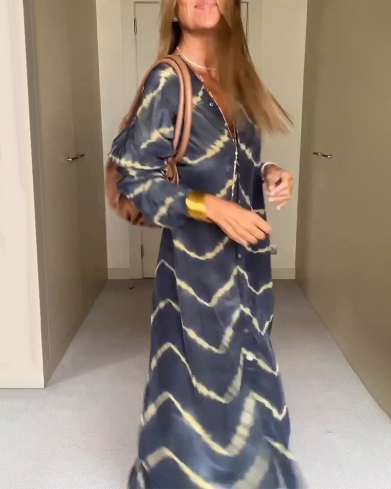 Vestido Maggie para mujer con escote en V – vestido fluido y ligero, ajuste cómodo y casual