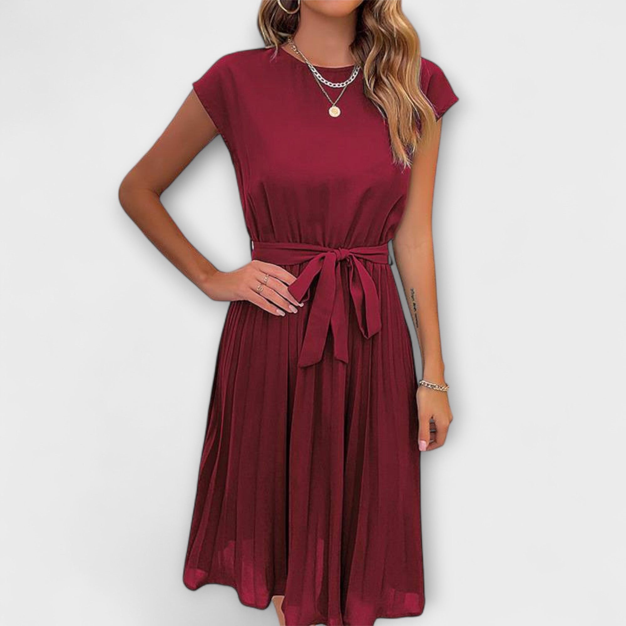 Digna Vestido Mujer Maxi Verano – Vestido Fluido Ligero Elegante Casual Chic