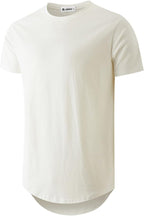 Lorenzo T-Shirt Longline da Uomo – Maglietta 100% Cotone Stile Urban