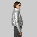 Chaqueta bomber con bloques de color