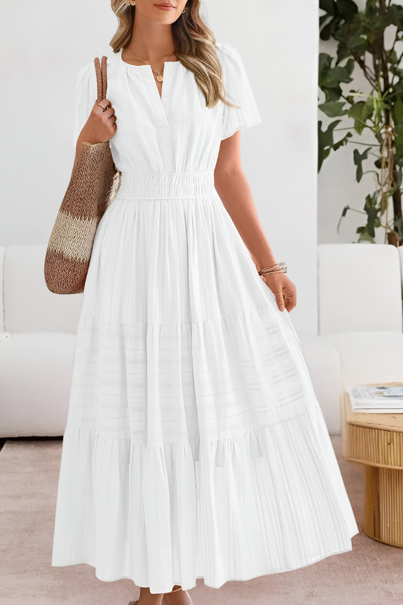 Garnet Women's Summer Dress – Boho Style, Flowing Cut & Lightweight Breathable Fabric