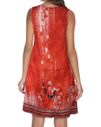 Vestido de verano para mujer Lily: floral bohemio con detalle de anilla y bolsillos laterales
