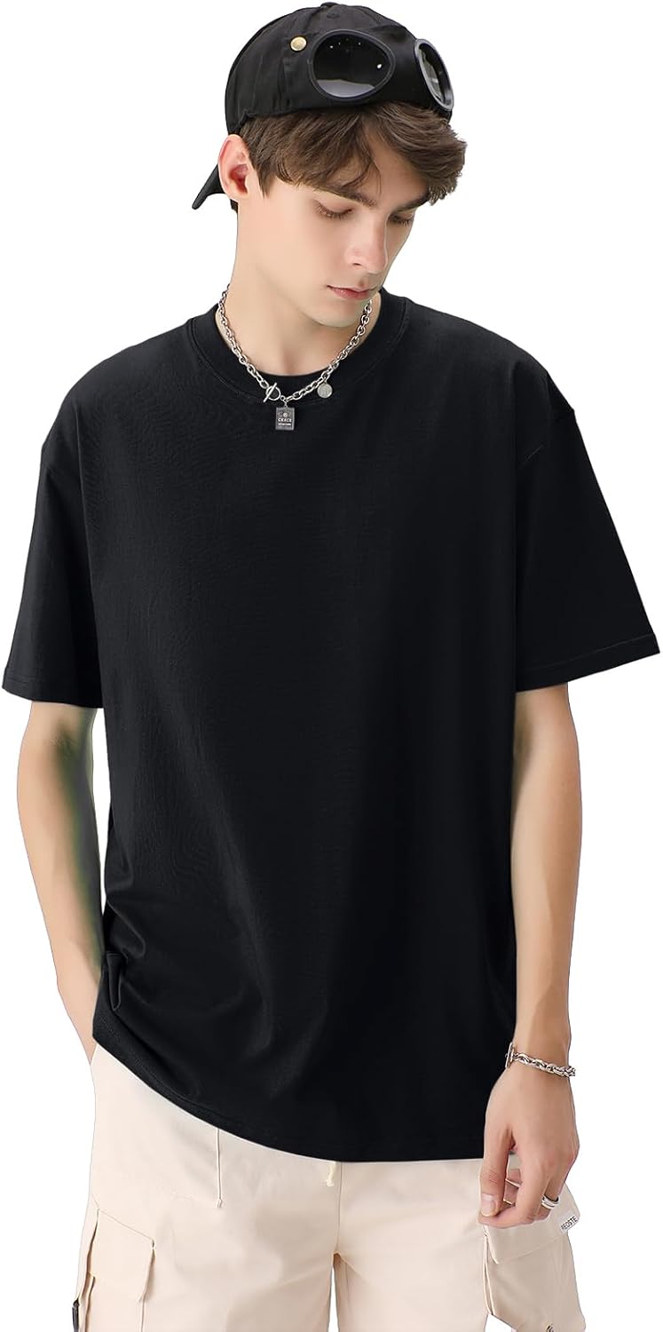 Camiseta Oversize Luca para Hombre – Camiseta Unisex de Algodón con Mangas Cortas