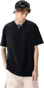 Camiseta Oversize Luca para Hombre – Camiseta Unisex de Algodón con Mangas Cortas
