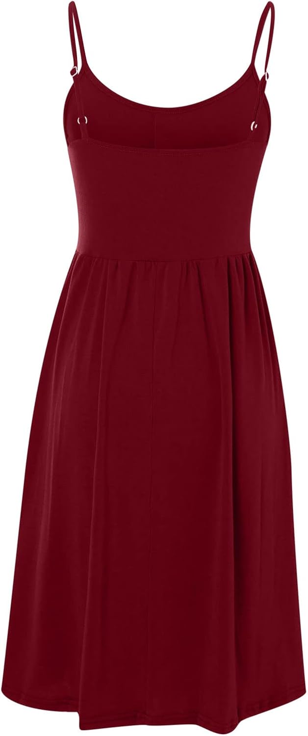 Sofía Vestido de Verano para Mujer – Vestido Línea A con Tirantes y Espalda Descubierta