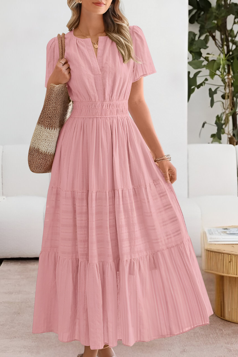 Garnet Women's Summer Dress – Boho Style, Flowing Cut & Lightweight Breathable Fabric