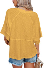 Elena Maglia Donna Estiva – Maniche Pipistrello, Girocollo, Oversize Casual