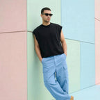 Luca Canotta Oversize Uomo – Top Streetwear Crop Fit in French Terry Pesante