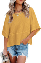 Elena Maglia Donna Estiva – Maniche Pipistrello, Girocollo, Oversize Casual
