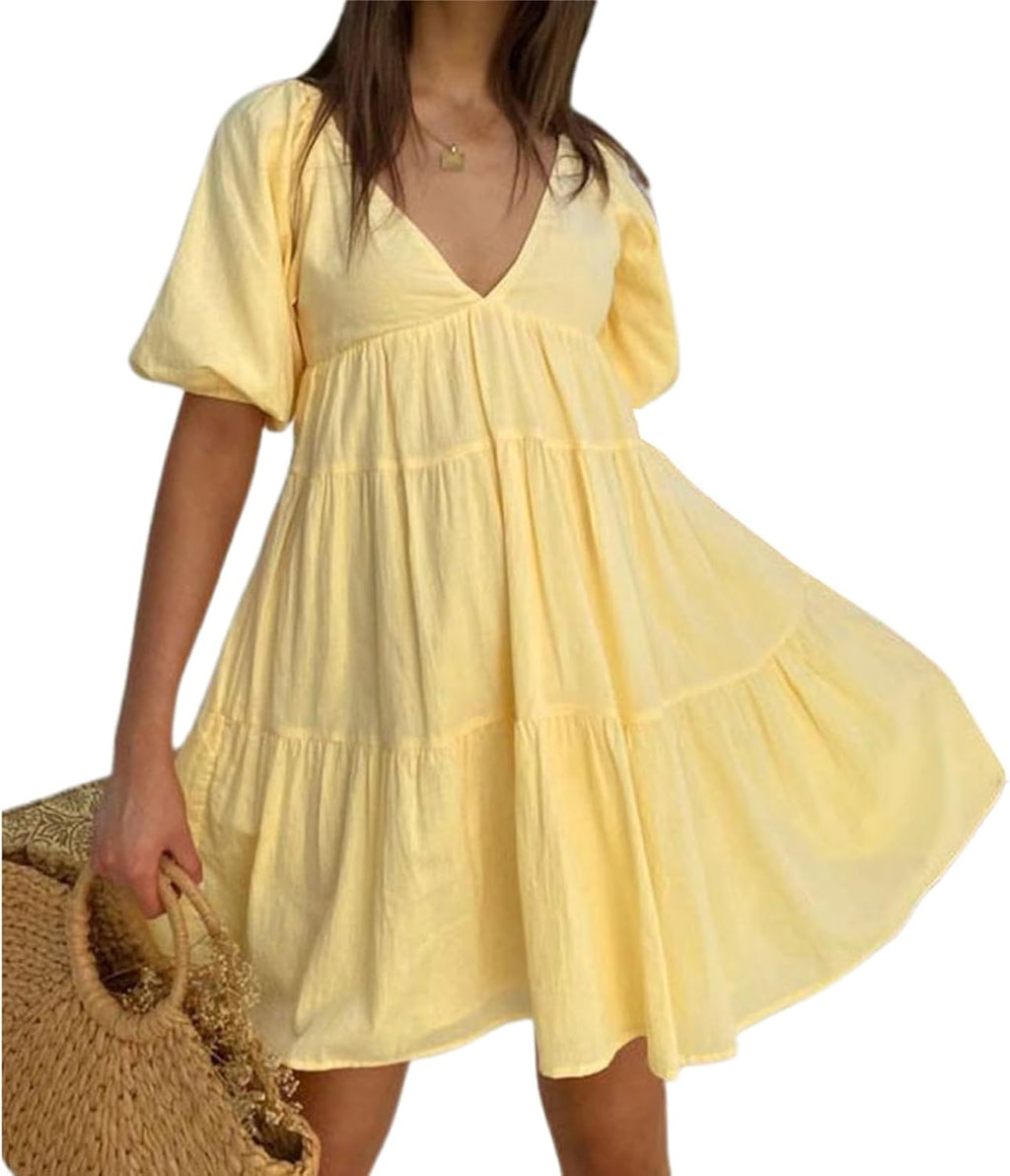 Haily Robe Premaman Mini – Col V, Dentelle, Ligne A, Robe Grossesse Estivale