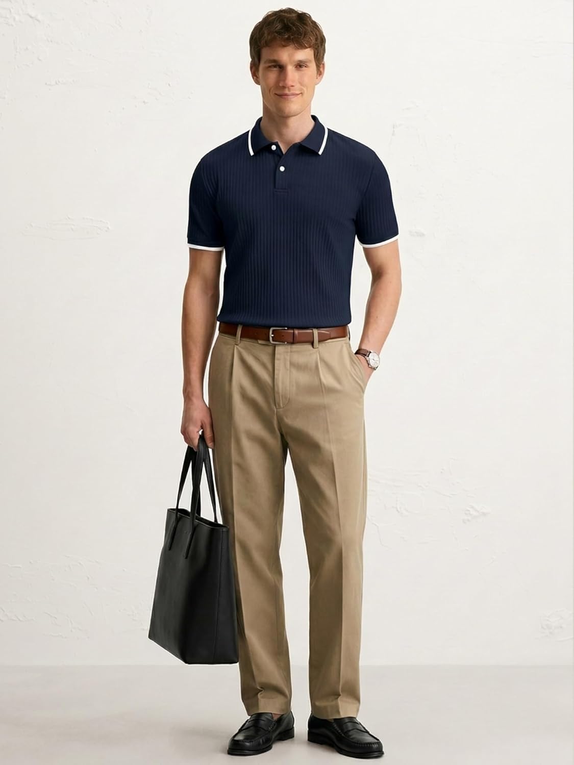 Marco Polo en camiseta para hombre – Polo casual elegante de manga corta