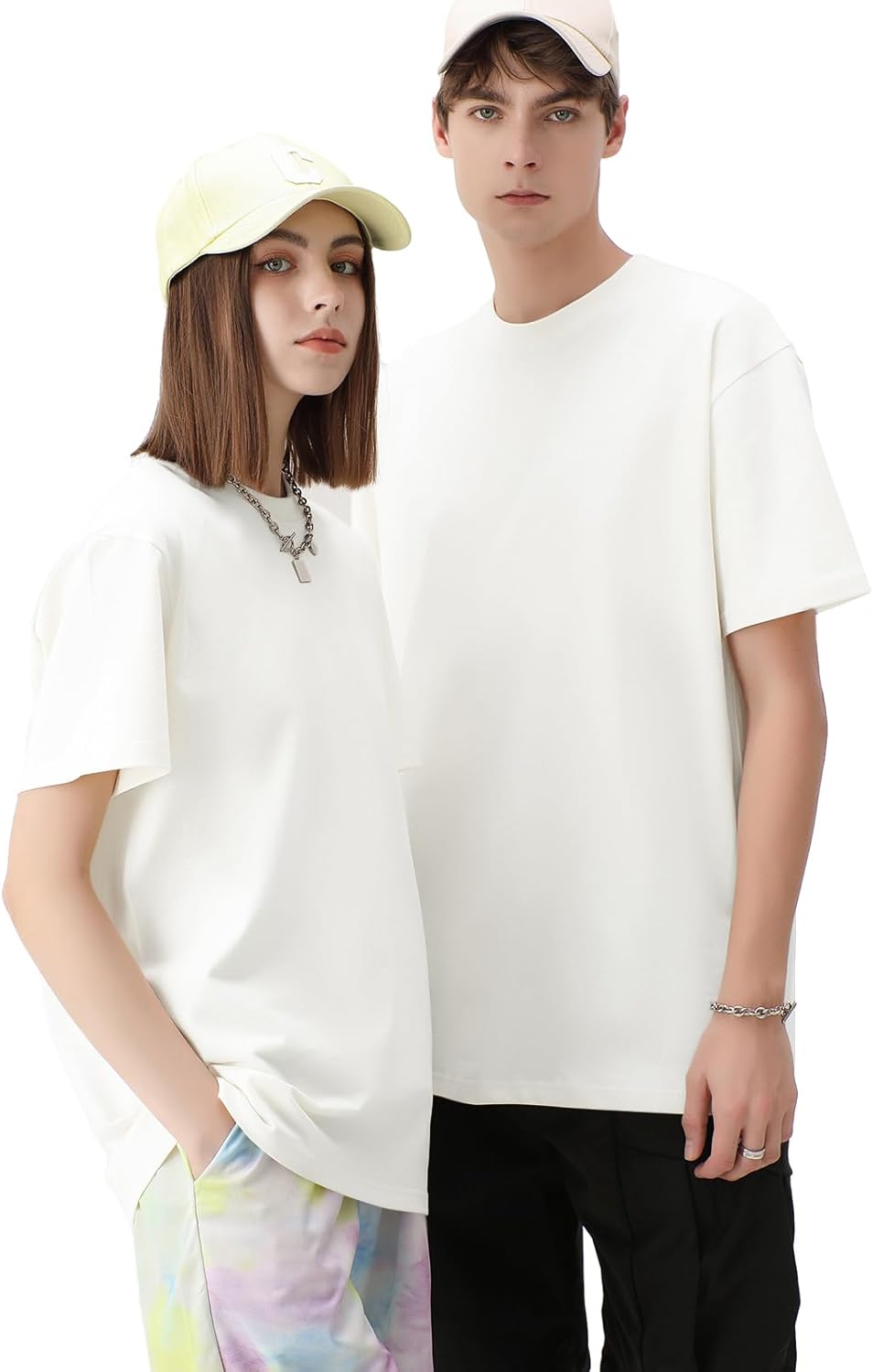 Camiseta Oversize Luca para Hombre – Camiseta Unisex de Algodón con Mangas Cortas