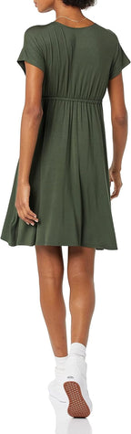 Monna Abito Donna Maxi Plus Size – Scollo Quadrato, Smock, A-Line Estivo