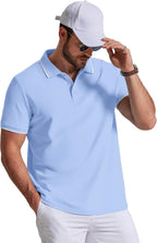 Polo Leonardo pour homme en coton piqué – Polo décontracté élégant à manches courtes