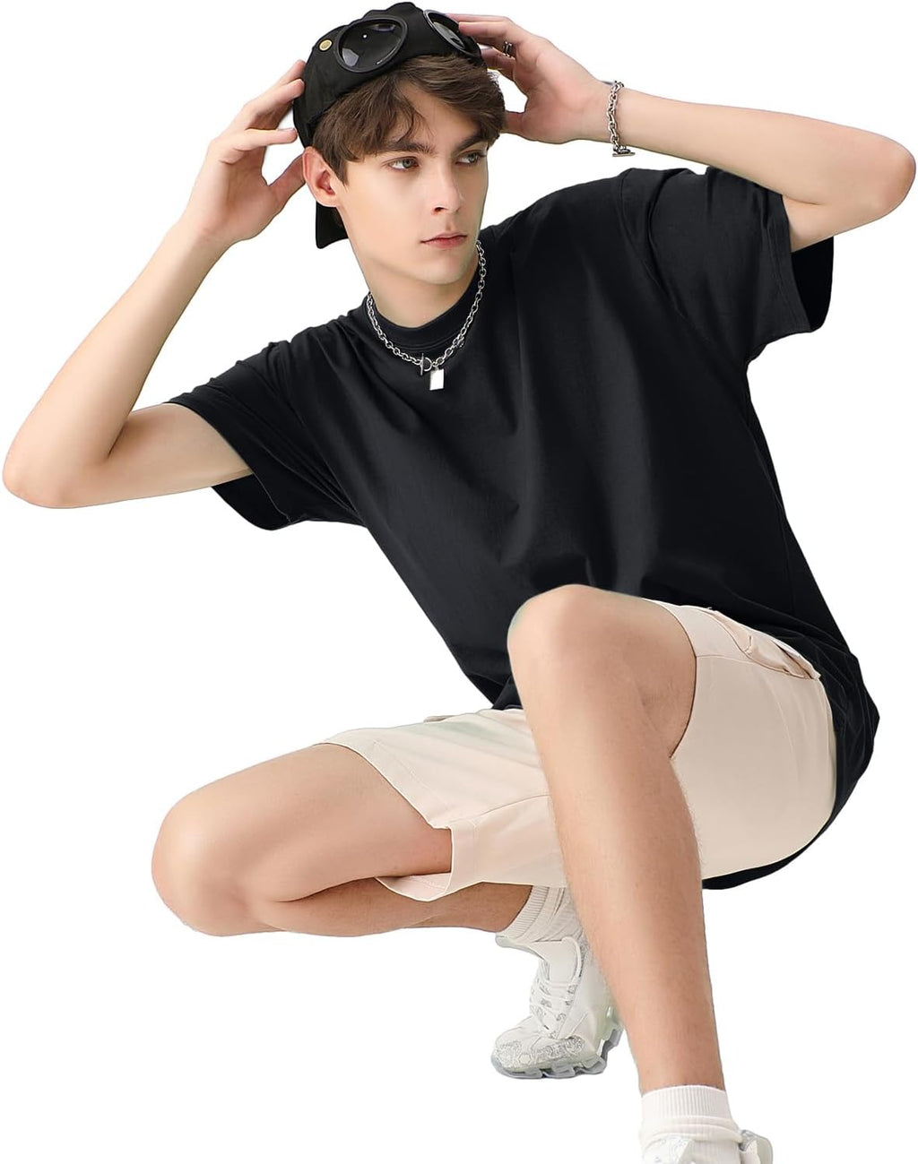 Camiseta Oversize Luca para Hombre – Camiseta Unisex de Algodón con Mangas Cortas