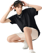 Camiseta Oversize Luca para Hombre – Camiseta Unisex de Algodón con Mangas Cortas