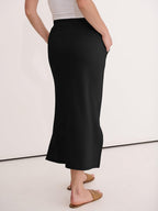 Jessa Gonna Maxi Donna – Gonna Lunga Casual Chic con Vita Regolabile e Spacchi Laterali