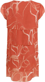 Aurora Vestito Boho Estivo da Donna – Abito Midi Floreale con Volant e Scollo Rotondo