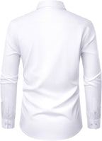 Markus Camisa Elegante para Hombre – Camisa Antimanchas Elástica con Bolsillo