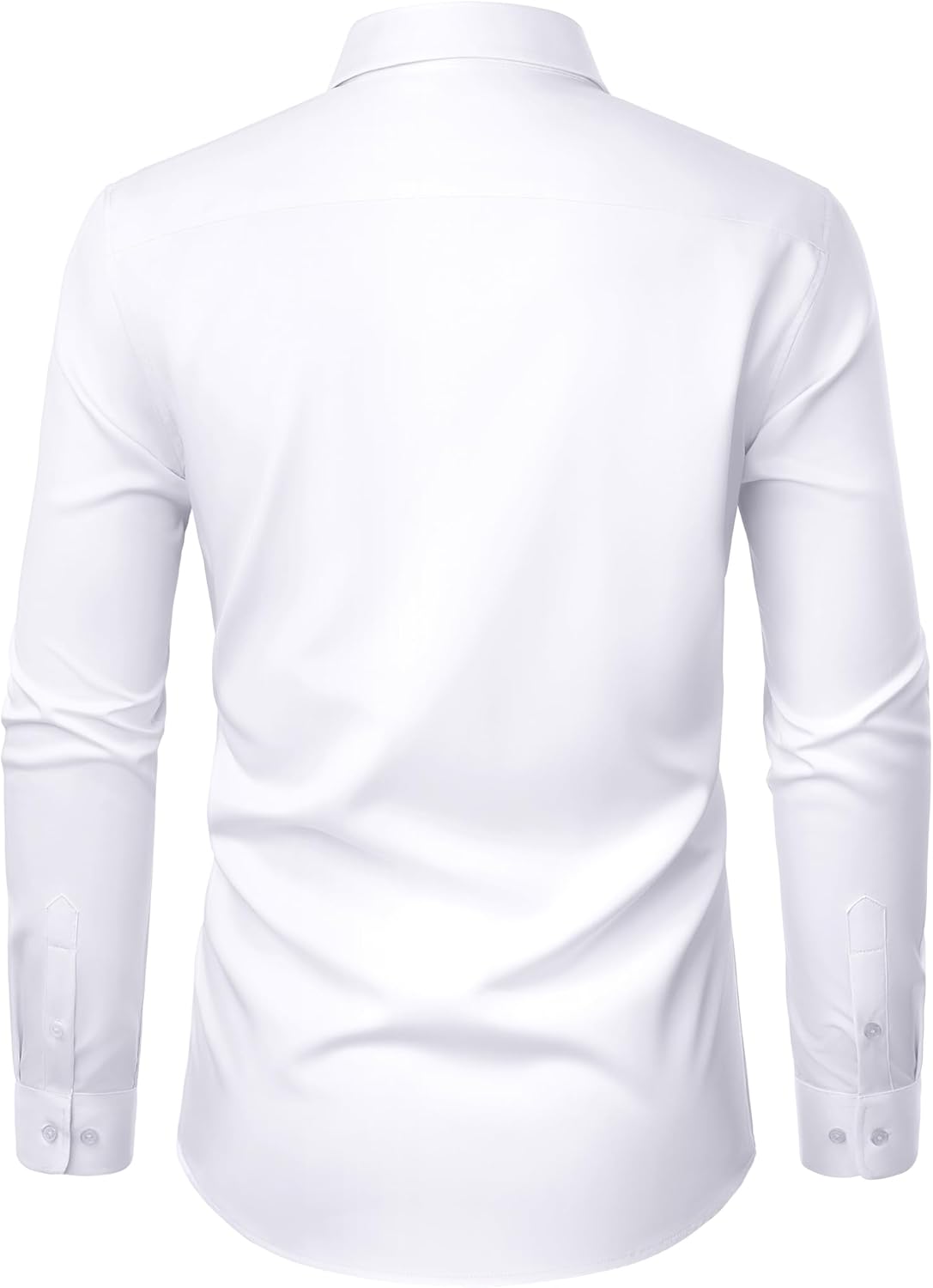 Markus Men's Elegant Shirt – Stretchy Stain-Resistant Shirt with Chest Pocket