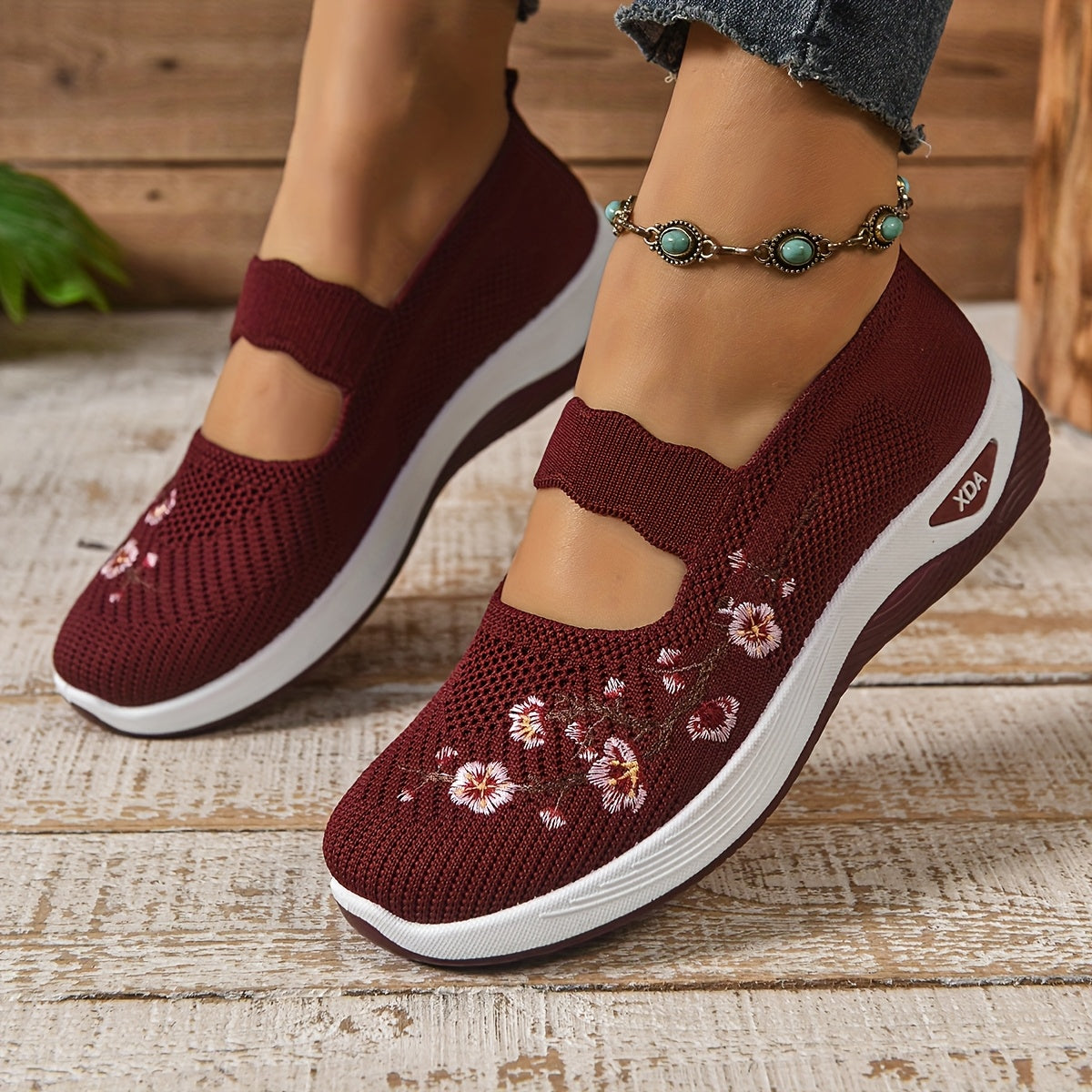 Kaylie Zapatos Mujer Comfort – Zapatillas Slip-On Transpirables, Suela Amortiguada, Casual