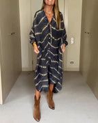 Vestido Maggie para mujer con escote en V – vestido fluido y ligero, ajuste cómodo y casual