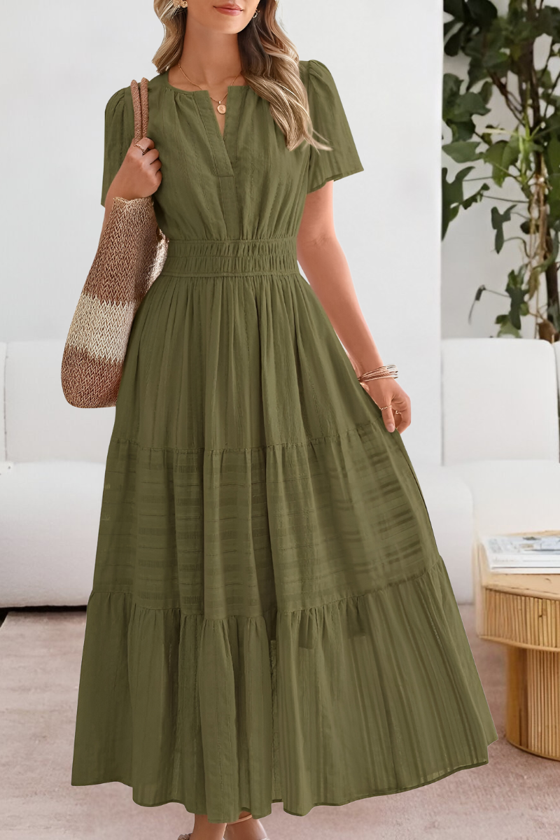 Garnet Women's Summer Dress – Boho Style, Flowing Cut & Lightweight Breathable Fabric