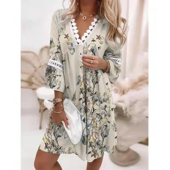 Cassandra Vestito Estivo Donna – Floreale Leggero, Linea Fluida & Stile Elegante Casual