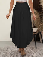 Jupe Lulu Femme – Jupe Maxi Bohème Florale Taille Haute avec Poches